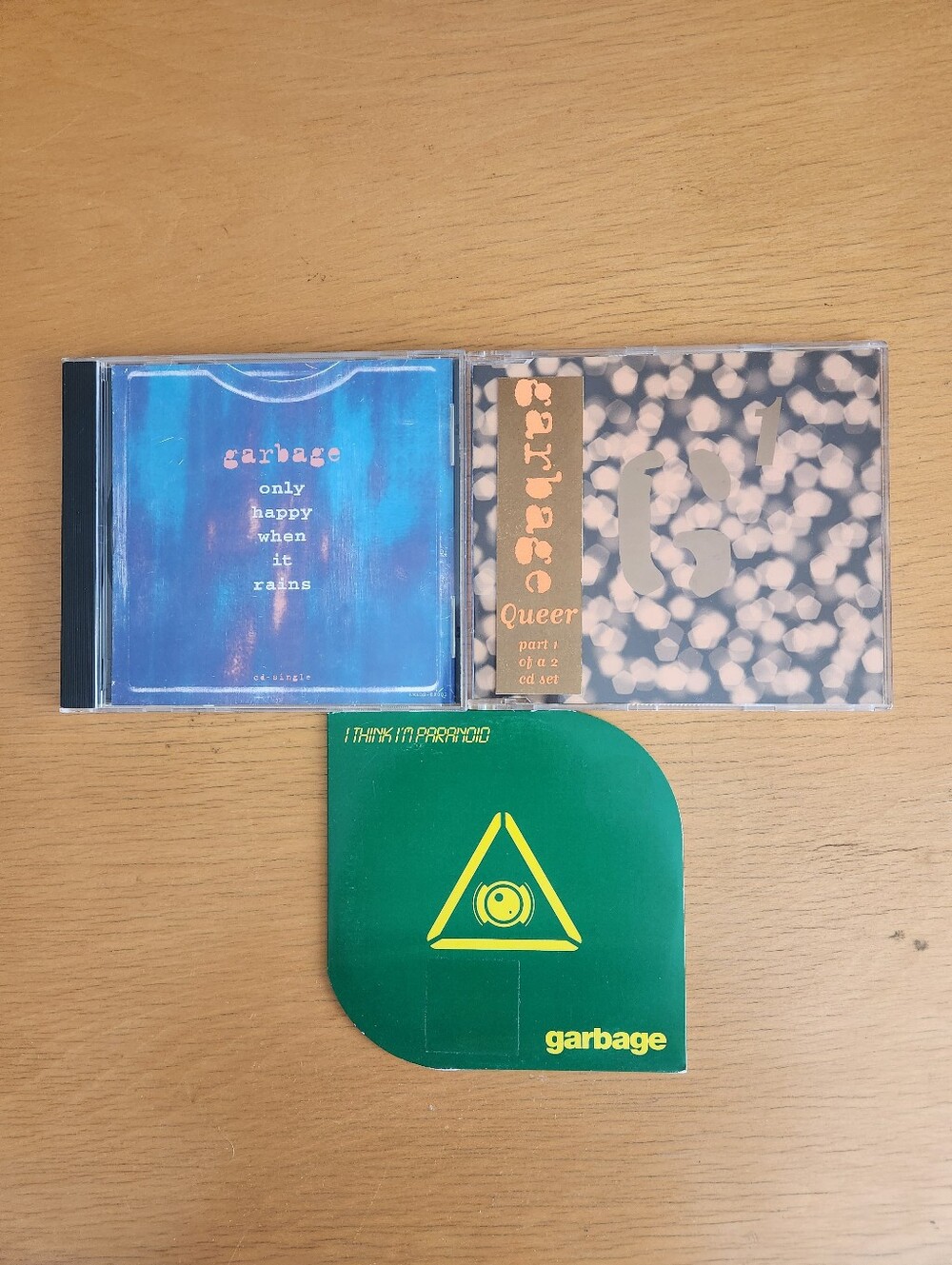 Garbage 1990s CD Singles (Lot Of 3)